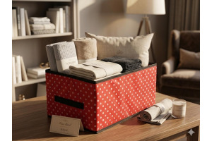 4 ADET DOLAP DÜZENLEYİCİ KATLANABİLİR SAKLAMA KUTUSU 45x25x20