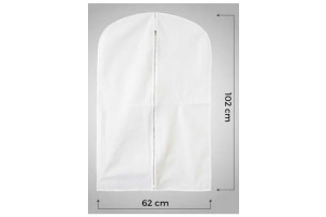 3 Adet Beyaz Takım Elbise Kılıfı Gamboç