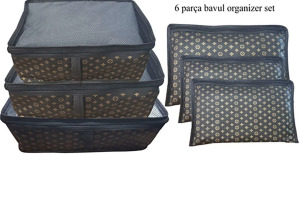 6 Lı Bavul Organizer Düzenleyici Set Hastane Çıkışı Valiz Düzenleyici